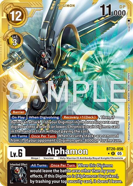 Alphamon [BT20-056] (Gold Border) [Advanced Booster Digimon Generation] | Black Swamp Games