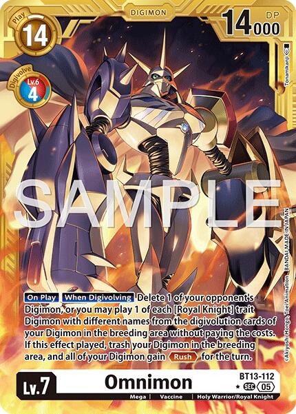 Omnimon [BT13-112] (Gold Border) [Advanced Booster Digimon Generation] | Black Swamp Games