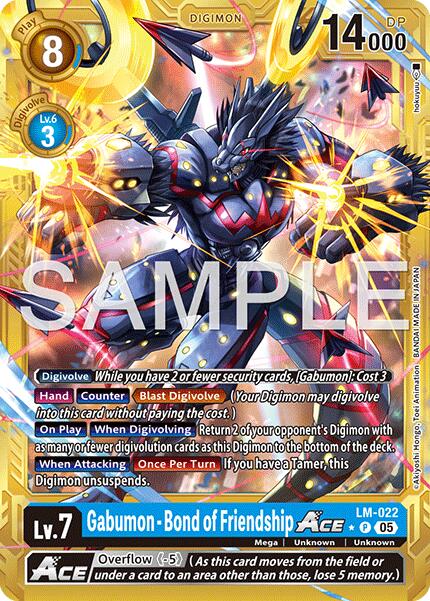 Gabumon [LM-022] - Bond of Friendship ACE (Gold Border) [Advanced Booster Digimon Generation] | Black Swamp Games