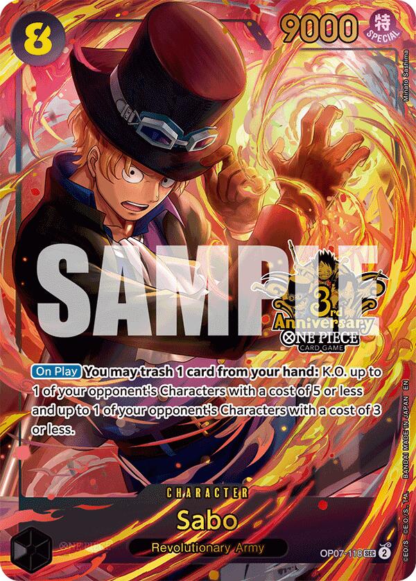 Sabo (Japanese Version 3rd Anniversary Set) [One Piece Promotion Cards] | Black Swamp Games