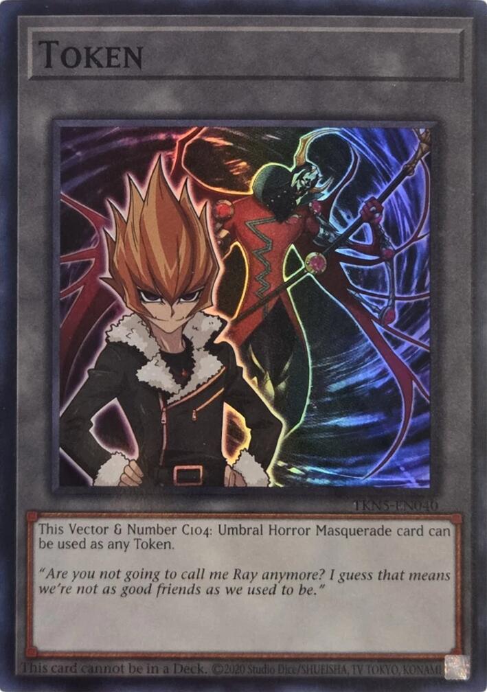Token: Vector & Number C104: Umbral Horror Masquerade [TKN5-EN040] Super Rare | Black Swamp Games