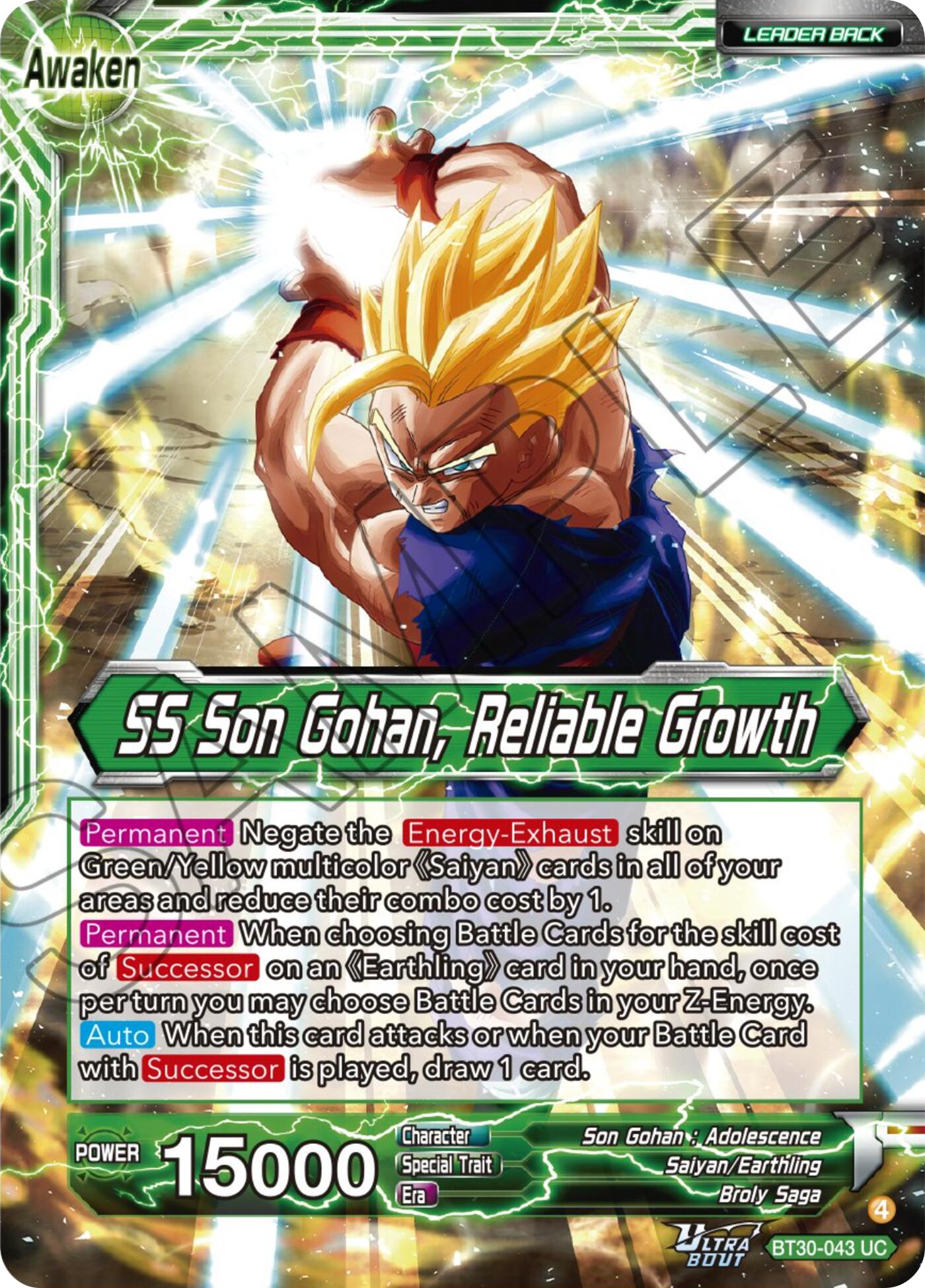 Son Gohan // SS Son Gohan, Reliable Growth (BT30-043) [Three Glorious Fighters] | Black Swamp Games