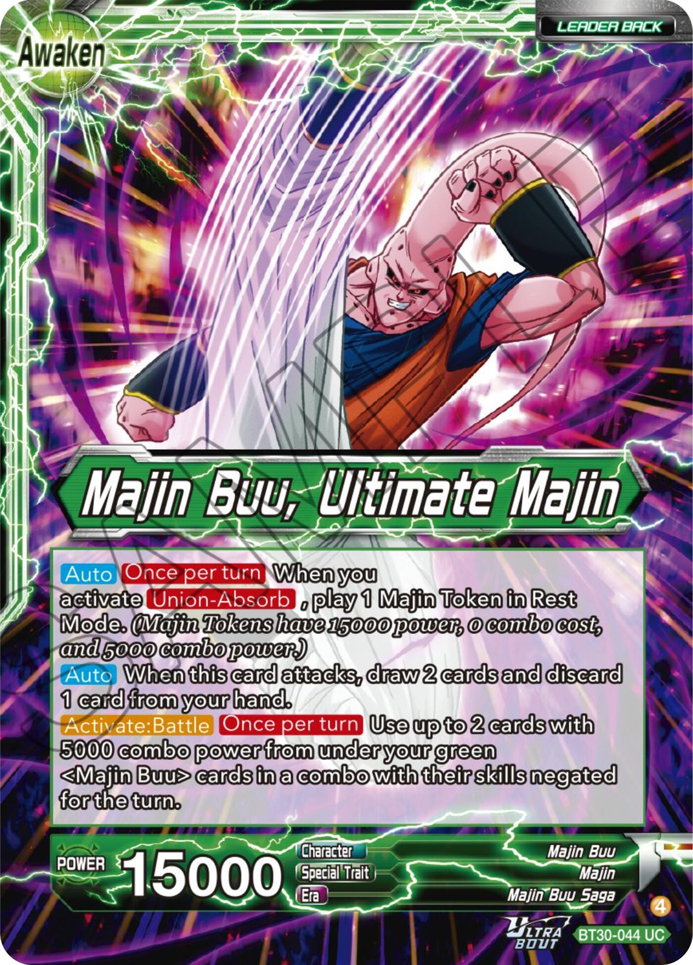 Majin Buu // Majin Buu, Ultimate Majin (BT30-044) [Three Glorious Fighters] | Black Swamp Games