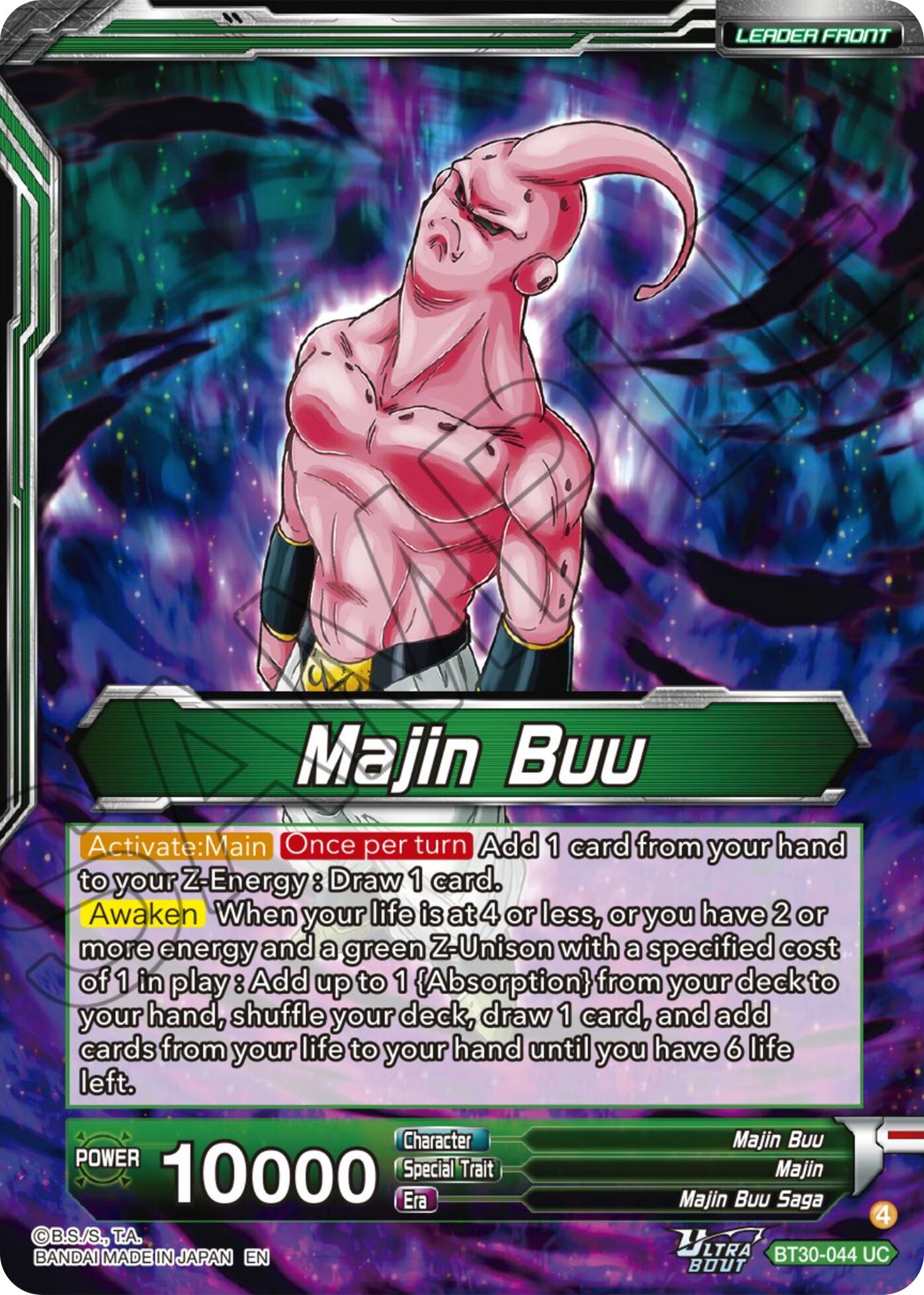 Majin Buu // Majin Buu, Ultimate Majin (BT30-044) [Three Glorious Fighters] | Black Swamp Games