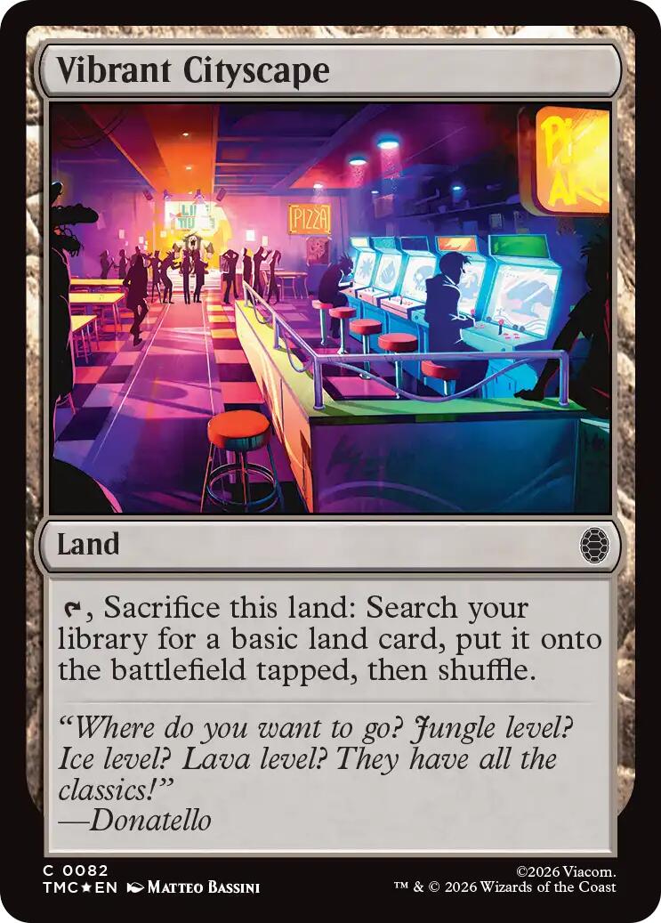 Vibrant Cityscape (Surge Foil) [Teenage Mutant Ninja Turtles Commander] | Black Swamp Games