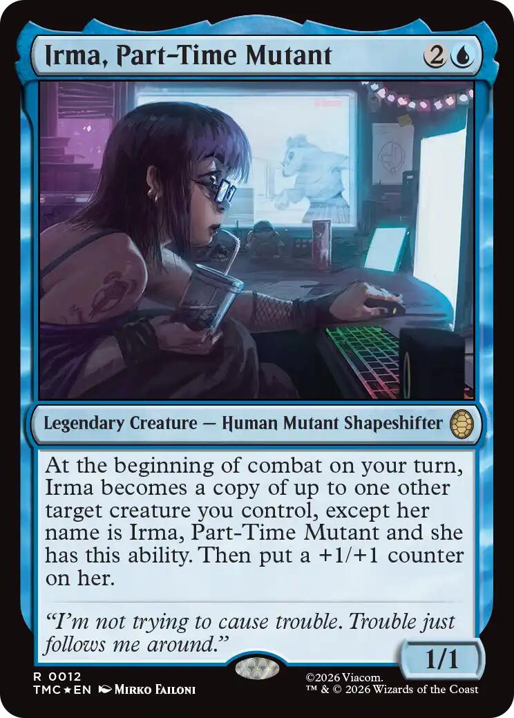 Irma, Part-Time Mutant (Surge Foil) [Teenage Mutant Ninja Turtles Commander] | Black Swamp Games