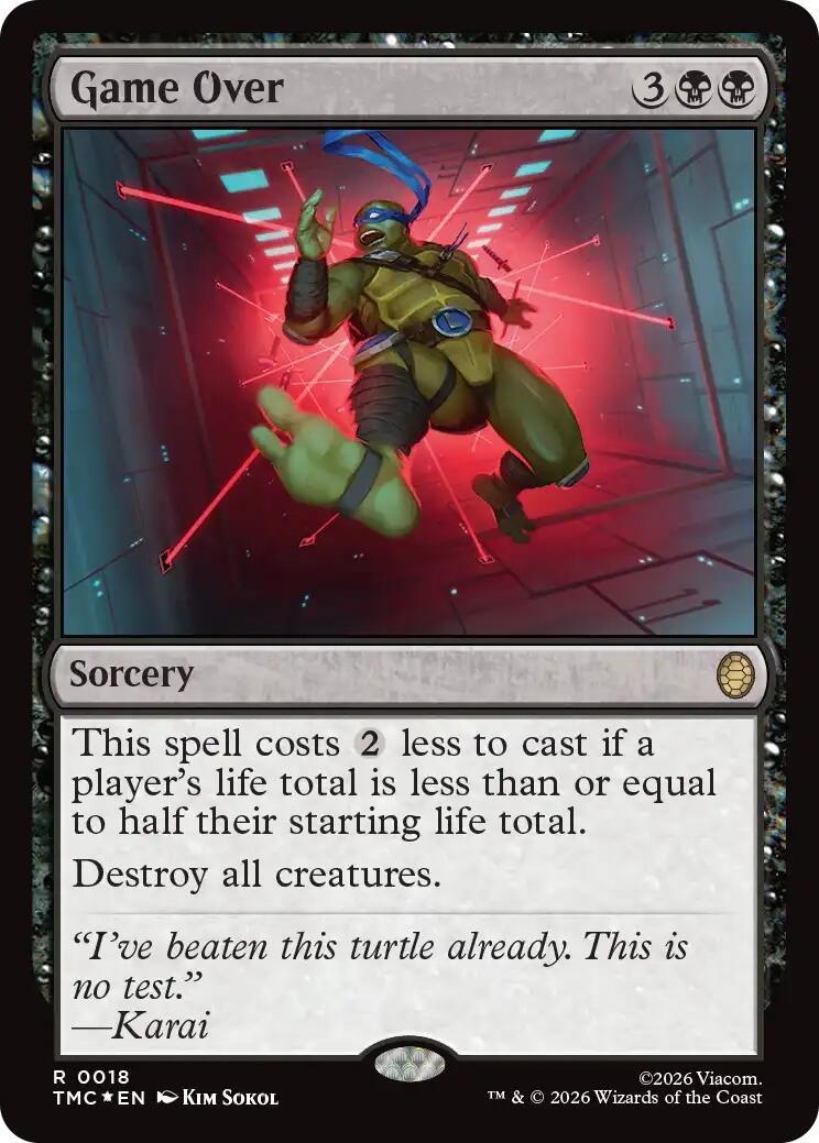 Game Over (Surge Foil) [Teenage Mutant Ninja Turtles Commander] | Black Swamp Games