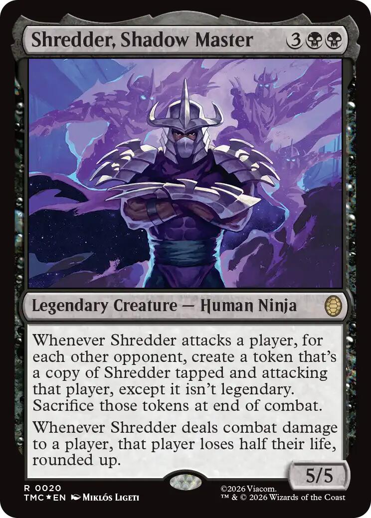 Shredder, Shadow Master (Surge Foil) [Teenage Mutant Ninja Turtles Commander] | Black Swamp Games