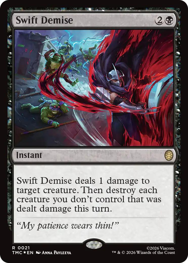 Swift Demise (Surge Foil) [Teenage Mutant Ninja Turtles Commander] | Black Swamp Games