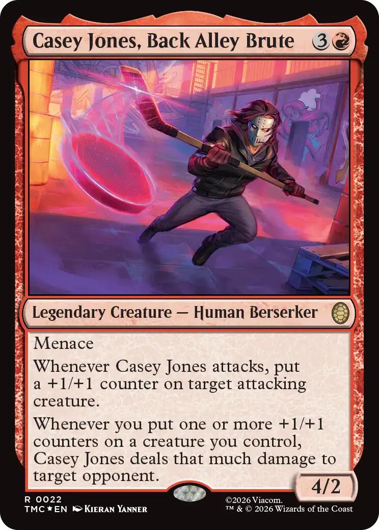 Casey Jones, Back Alley Brute (Surge Foil) [Teenage Mutant Ninja Turtles Commander] | Black Swamp Games