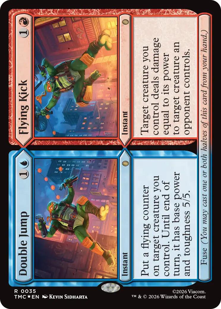 Double Jump // Flying Kick (Surge Foil) [Teenage Mutant Ninja Turtles Commander] | Black Swamp Games
