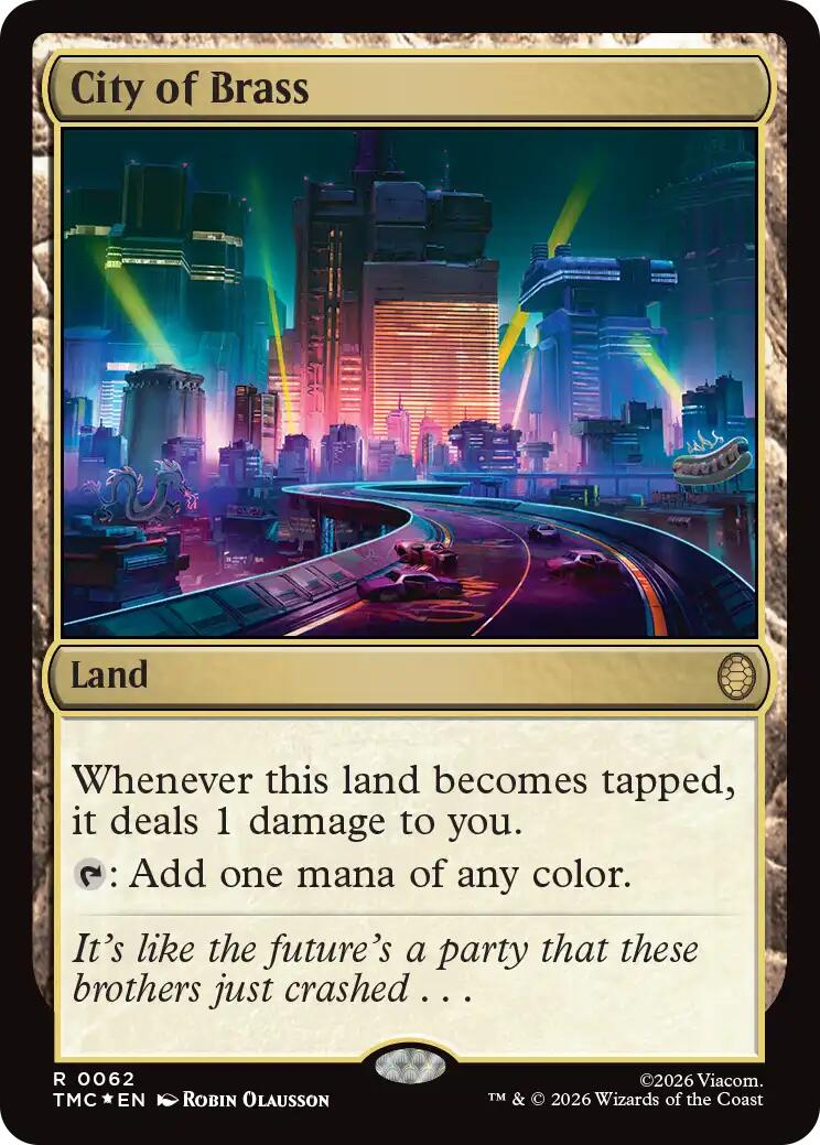 City of Brass (Surge Foil) [Teenage Mutant Ninja Turtles Commander] | Black Swamp Games