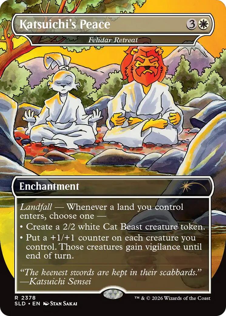 Katsuichi's Peace - Felidar Retreat [Secret Lair Drop Series] | Black Swamp Games