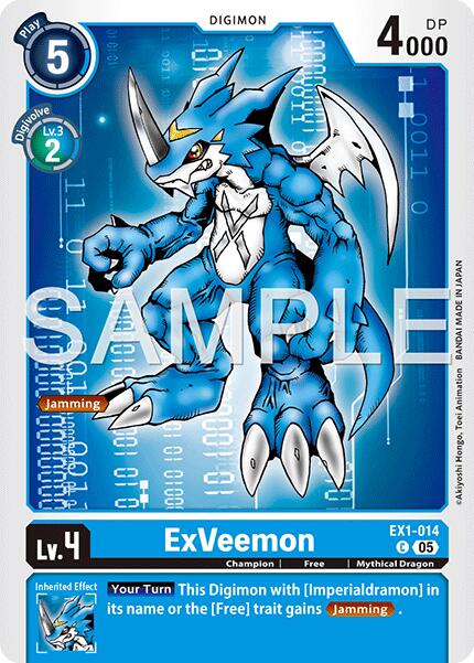 ExVeemon [EX1-014] (Foil Reprint) [Advanced Booster Digimon Generation] | Black Swamp Games