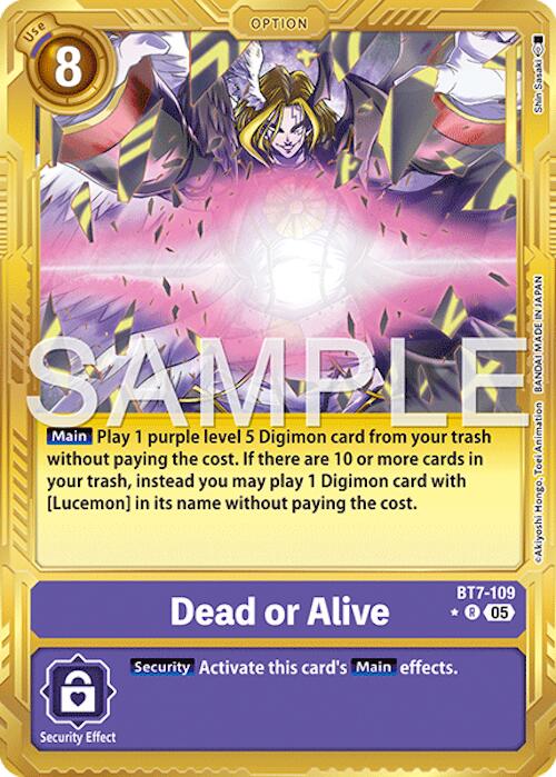 Dead or Alive [BT7-109] (Gold Border) [Advanced Booster Digimon Generation] | Black Swamp Games