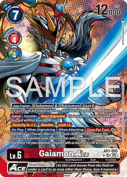 Gaiamon ACE [AD1-005] (Alternate Art) [Advanced Booster Digimon Generation] | Black Swamp Games