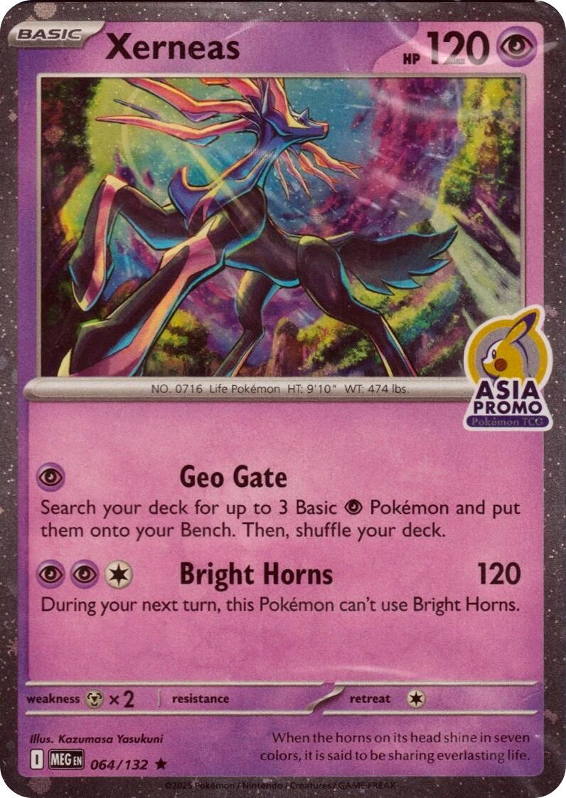 Xerneas (064/132) (Asia Promo) [Miscellaneous Cards] | Black Swamp Games