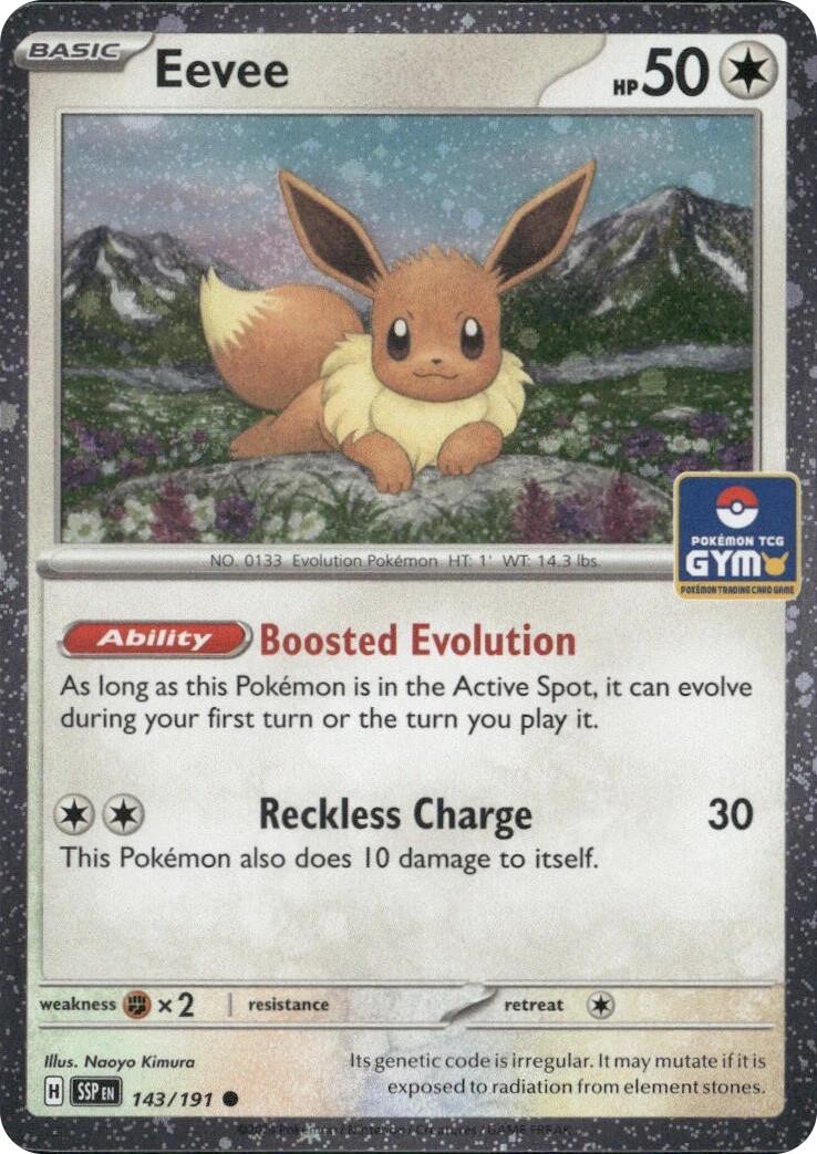 Eevee (143/191) (Southeast Asia Exclusive) [League & Championship Cards] | Black Swamp Games