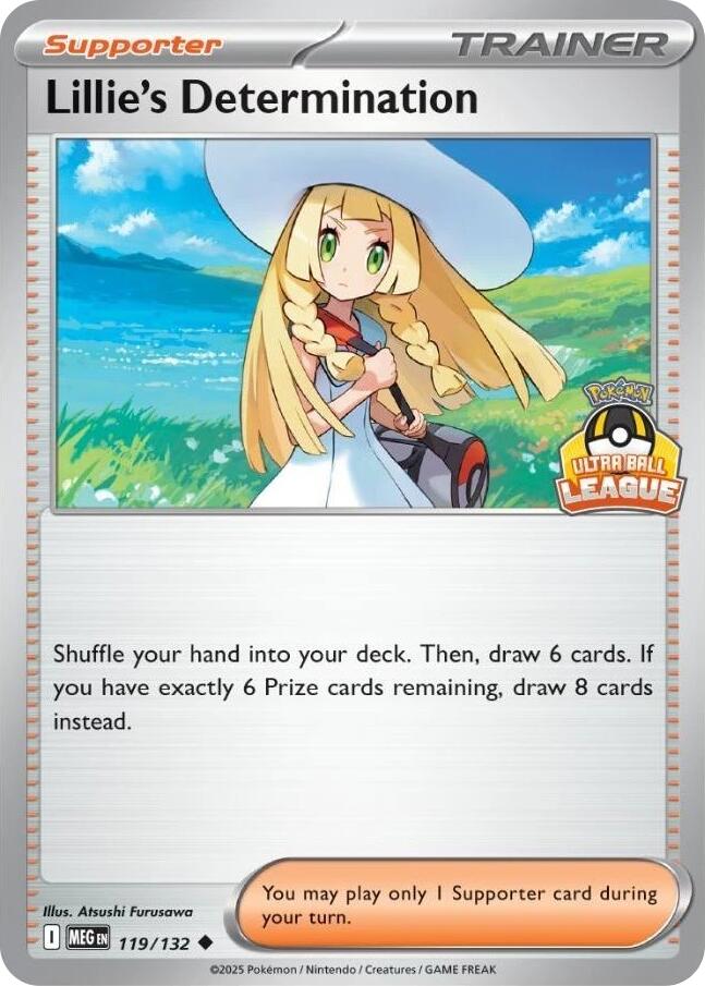 Lillie's Determination (119/132) (Ultra Ball League) [League & Championship Cards] | Black Swamp Games