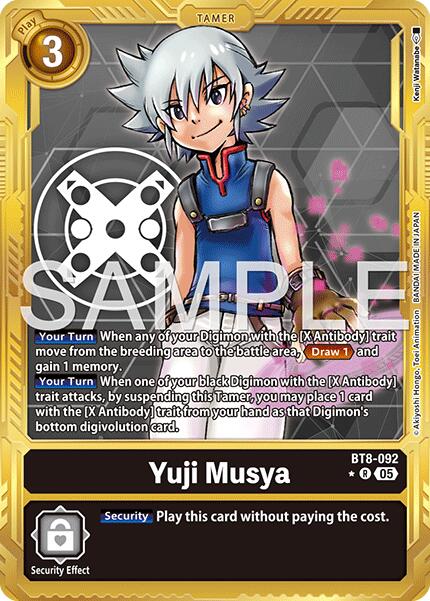 Yuji Musya [BT8-092] (Gold Border) [Advanced Booster Digimon Generation] | Black Swamp Games