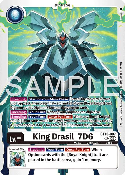 King Drasil_7D6 [BT13-007] (Reprint) [Advanced Booster Digimon Generation] | Black Swamp Games
