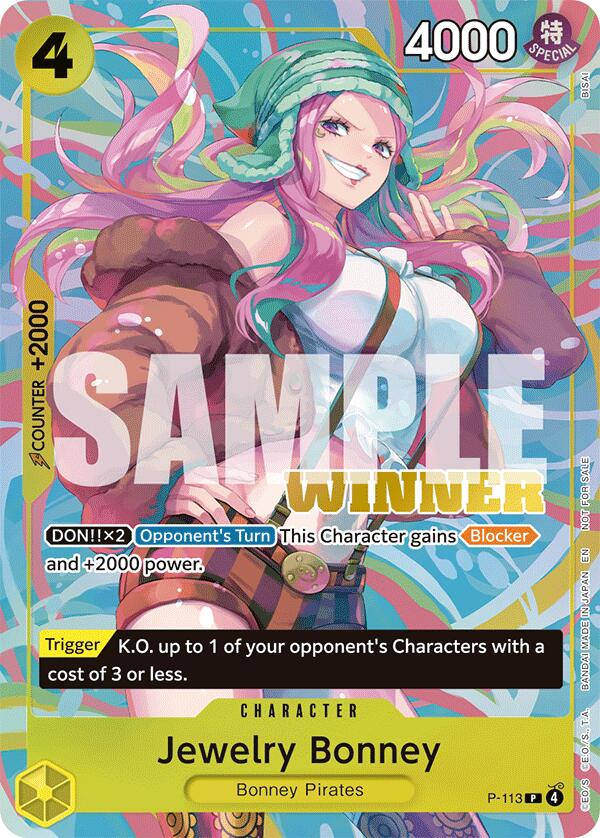 Jewelry Bonney (Heroines Battle Winner Pack) [One Piece Promotion Cards] | Black Swamp Games