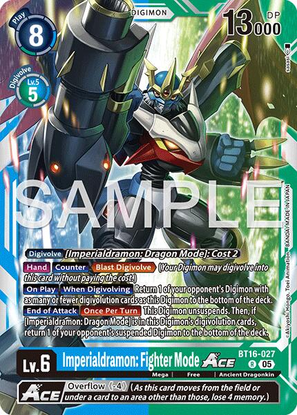Imperialdramon: Fighter Mode ACE [BT16-027] (Reprint) [Advanced Booster Digimon Generation] | Black Swamp Games