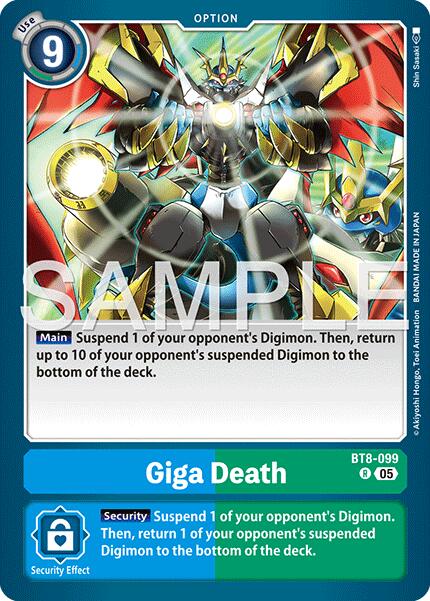 Giga Death [BT8-099] (Reprint) [Advanced Booster Digimon Generation] | Black Swamp Games