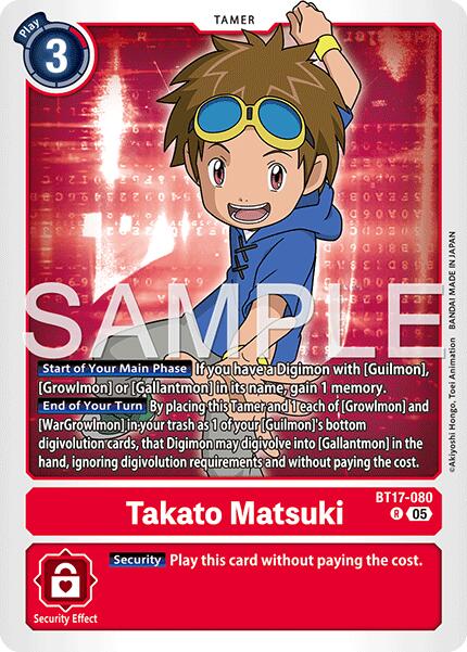 Takato Matsuki [BT17-080] (Reprint) [Advanced Booster Digimon Generation] | Black Swamp Games