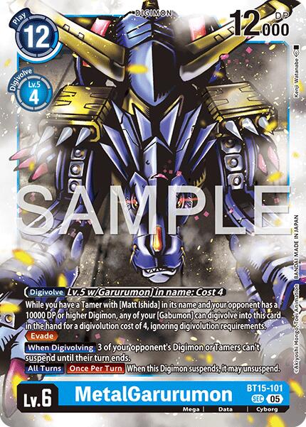 MetalGarurumon [BT15-101] (Reprint) [Advanced Booster Digimon Generation] | Black Swamp Games
