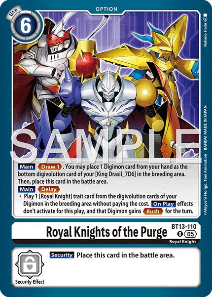 Royal Knights of the Purge [BT13-110] (Reprint) [Advanced Booster Digimon Generation] | Black Swamp Games