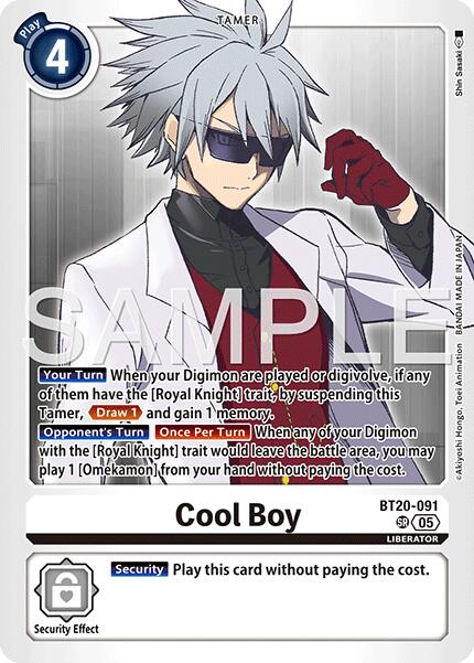 Cool Boy [BT20-091] (Reprint) [Advanced Booster Digimon Generation] | Black Swamp Games