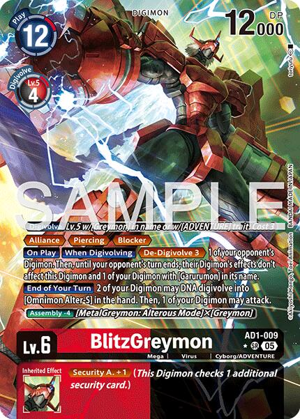 BlitzGreymon [AD1-009] (Alternate Art) [Advanced Booster Digimon Generation] | Black Swamp Games
