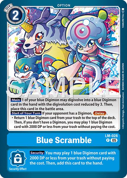 Blue Scramble [LM-028] (Reprint) [Advanced Booster Digimon Generation] | Black Swamp Games