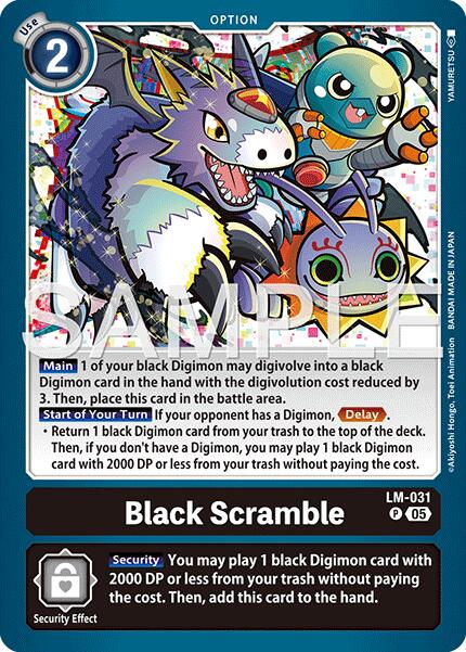 Black Scramble [LM-031] (Reprint) [Advanced Booster Digimon Generation] | Black Swamp Games