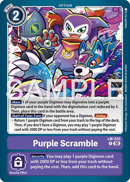 Purple Scramble [LM-032] (Reprint) [Advanced Booster Digimon Generation] | Black Swamp Games