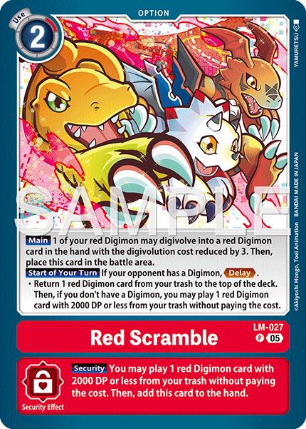 Red Scramble [LM-027] (Reprint) [Advanced Booster Digimon Generation] | Black Swamp Games