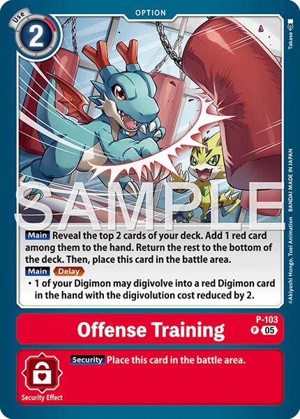 Offense Training [P-103] (Reprint) [Advanced Booster Digimon Generation] | Black Swamp Games