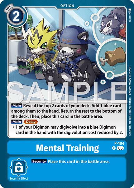 Mental Training [P-104] (Reprint) [Advanced Booster Digimon Generation] | Black Swamp Games