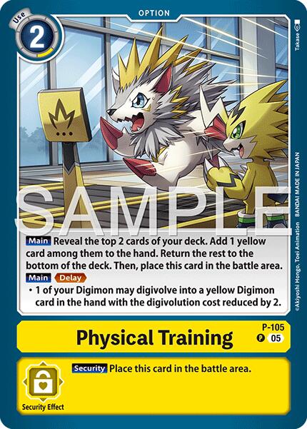 Physical Training [P-105] (Reprint) [Advanced Booster Digimon Generation] | Black Swamp Games