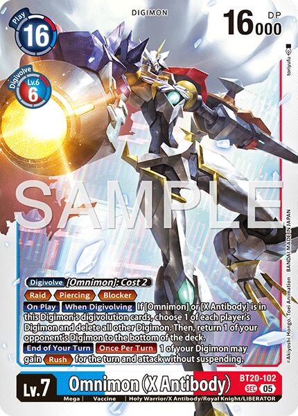 Omnimon [BT20-102] (X Antibody) (Reprint) [Advanced Booster Digimon Generation] | Black Swamp Games