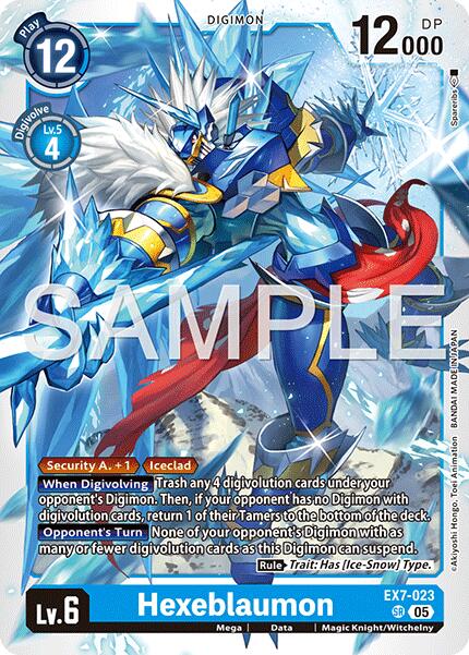 Hexeblaumon [EX7-023] (Reprint) [Advanced Booster Digimon Generation] | Black Swamp Games