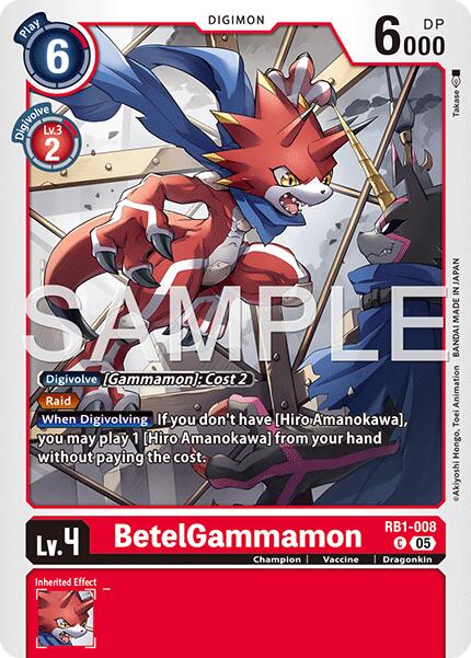 BetelGammamon [RB1-008] (Reprint) [Advanced Booster Digimon Generation] | Black Swamp Games