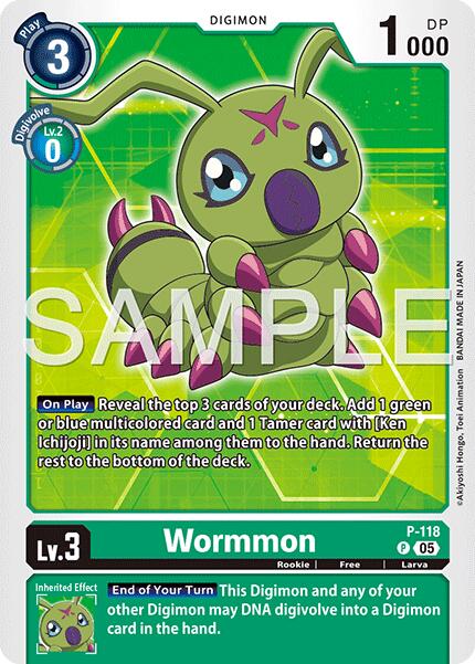 Wormmon [P-118] - P-118 (Reprint) [Advanced Booster Digimon Generation] | Black Swamp Games