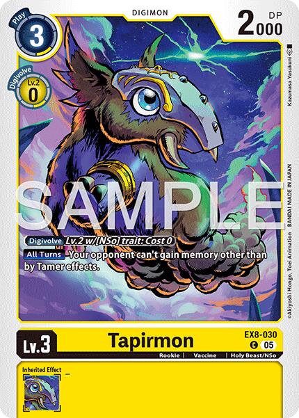 Tapirmon [EX8-030] (Reprint) [Advanced Booster Digimon Generation] | Black Swamp Games