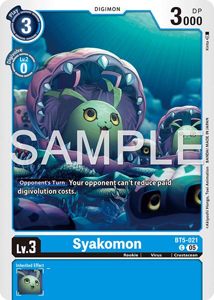 Syakomon [BT5-021] (Reprint) [Advanced Booster Digimon Generation] | Black Swamp Games
