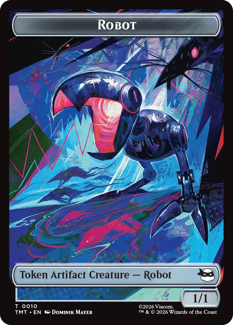 Treasure // Robot Double-Sided Token [Teenage Mutant Ninja Turtles Commander Tokens] | Black Swamp Games