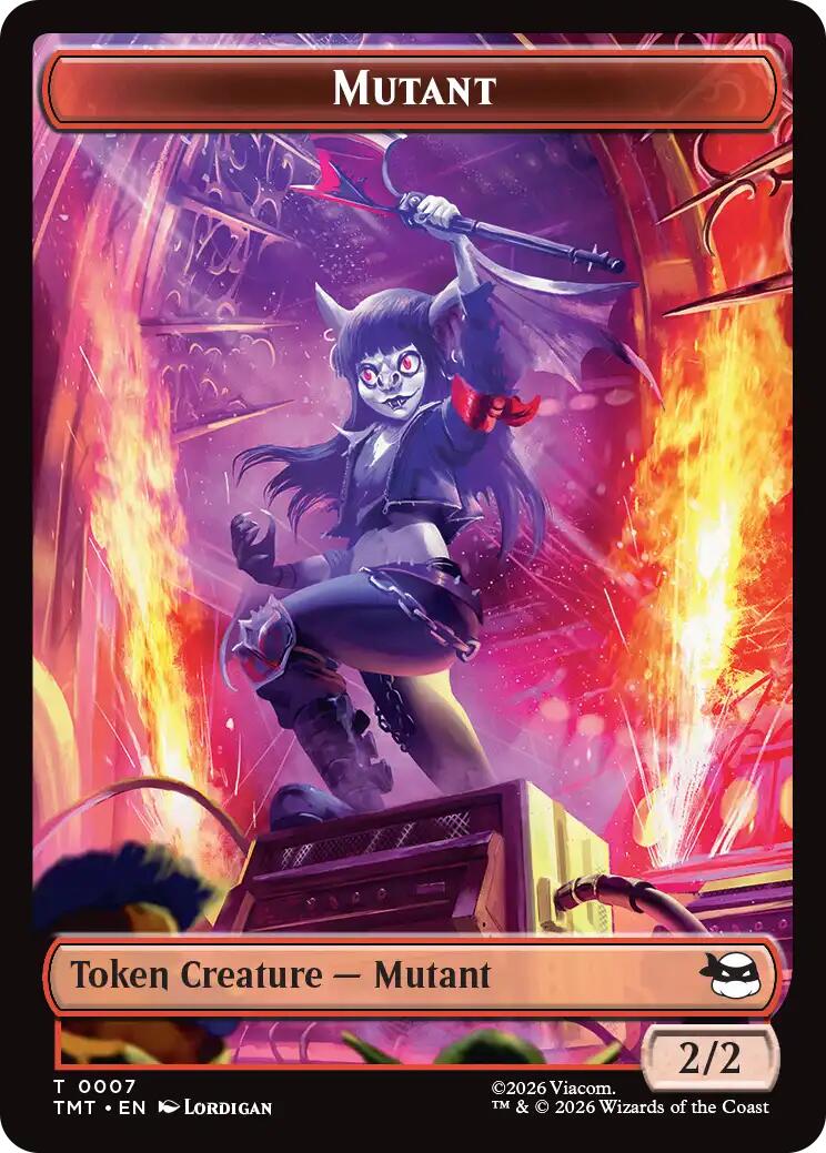 Mutant // Mutagen Double-Sided Token [Teenage Mutant Ninja Turtles Tokens] | Black Swamp Games