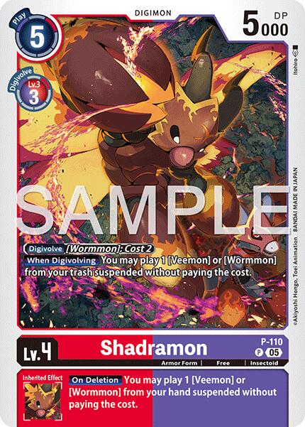 Shadramon [P-110] (Reprint) [Advanced Booster Digimon Generation] | Black Swamp Games