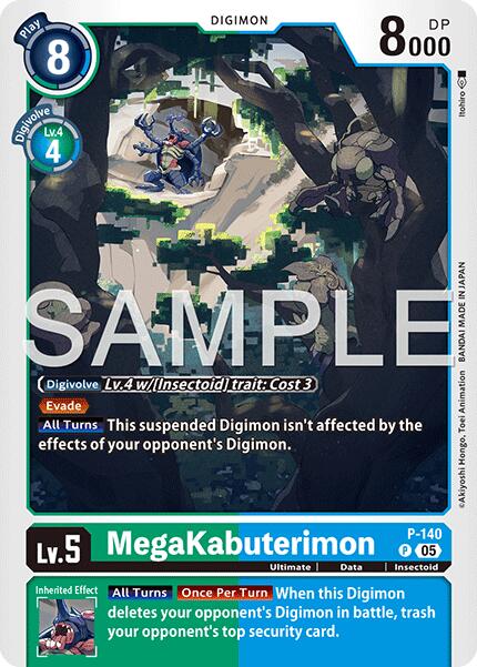 MegaKabuterimon [P-140] (Reprint) [Advanced Booster Digimon Generation] | Black Swamp Games